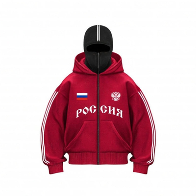 Россия Balaclava Hoodie